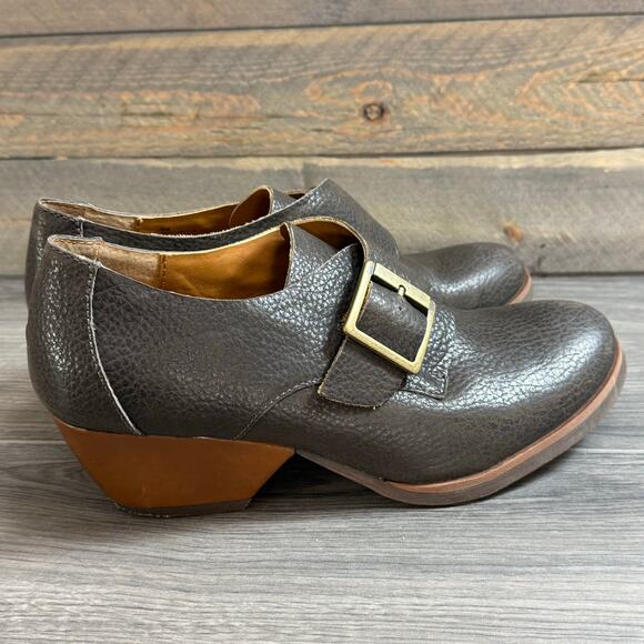 Kork-Ease Nanda Monk Strap Buckle Shoe Size 9.5 M Minimalist Steampunk Brown - Picture 5 of 11